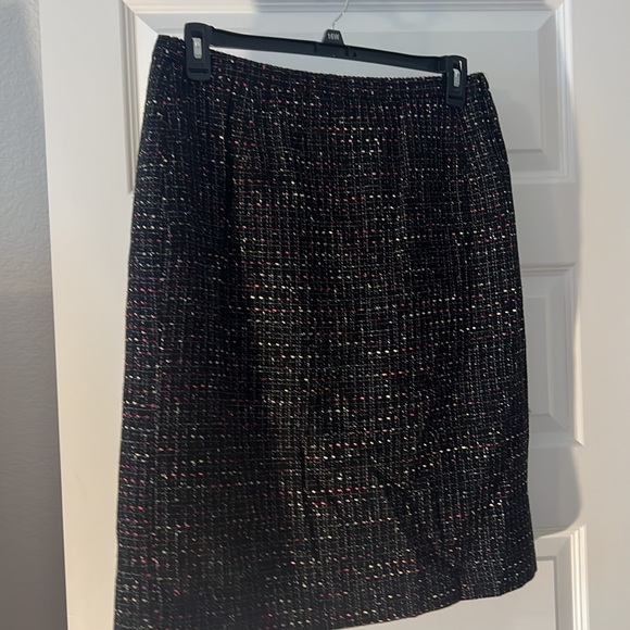 Appleseed black mulit colored tweed pencil skirt size 18 plus size work wear - Picture 12 of 16